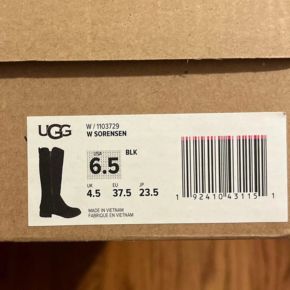 Brand New UGG Sorensen Style Black Suede Boots - Picture 11 of 12